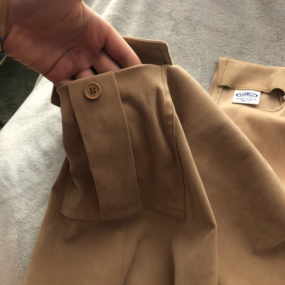 Vintage Tan Mini-Skirt - Picture 3 of 4